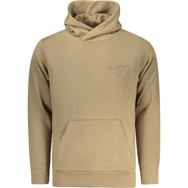 Rifle Pánska béžová mikina s kapucňou 67006922