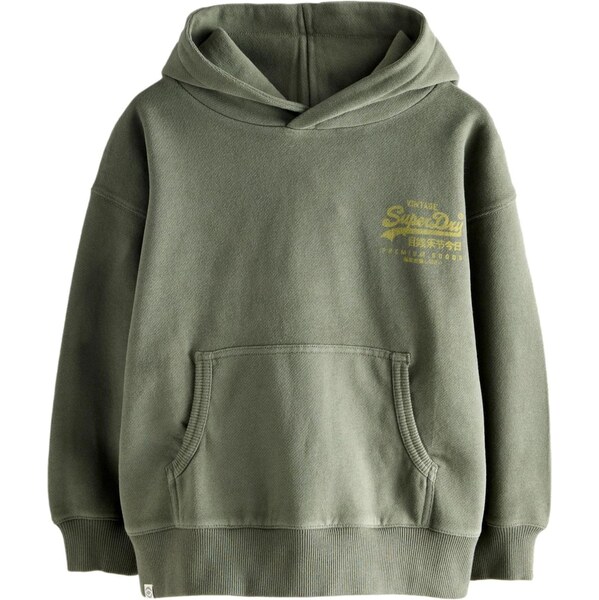 Superdry Mikina azúrová / karí / tmavozelená / biela 67007332