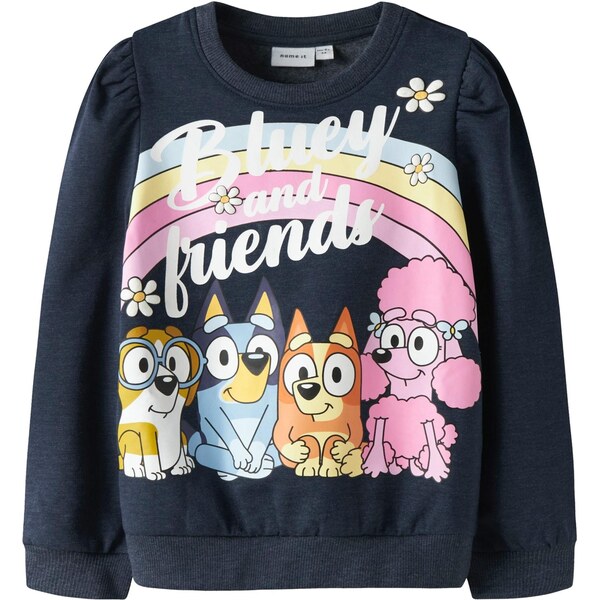 NAME IT Mikina NMFJENNEY BLUEY námornícka modrá / svetlomodrá / 67007342