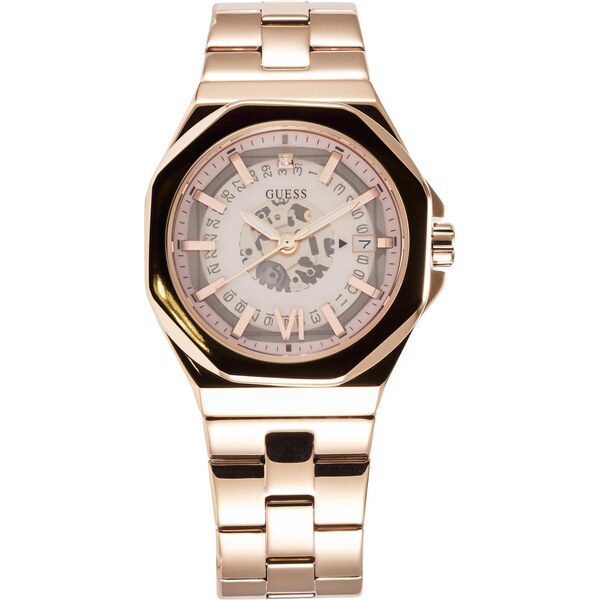 GUESS Analógové hodinky Empress zlatá / čierna 67007370