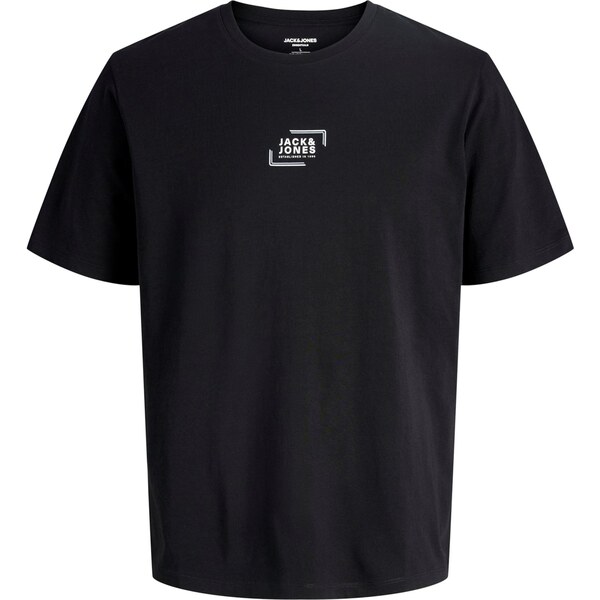 JACK & JONES Tričko čierna / biela 67007549