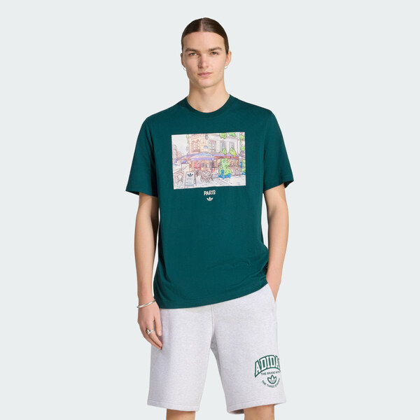 Adidas TRIČKO PAINTING PARIS STREET VIEW GRAPHIC TEE 67009767