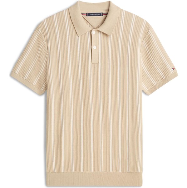 TOMMY HILFIGER Sveter béžová / biela 67015605