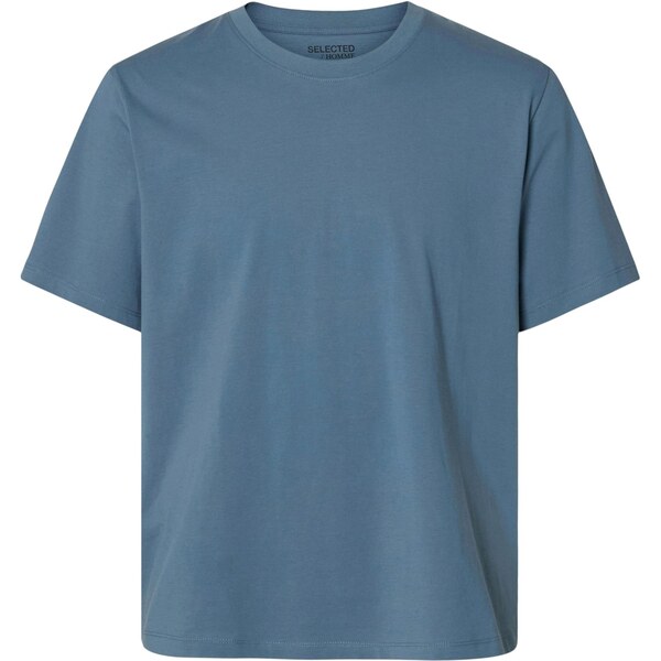 SELECTED Tričko Haspen modrosivá 67015609