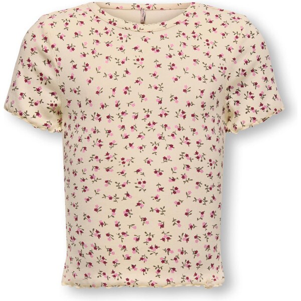 Only Mini Tričko KMGTRINNY sivobéžová / olivová / ružová / vínovo 67015643