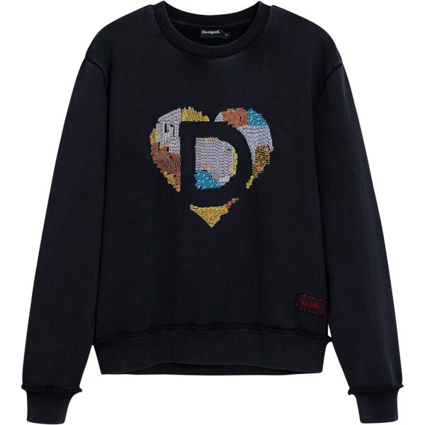 Desigual Mikina žltá / svetlosivá / čierna 67015725