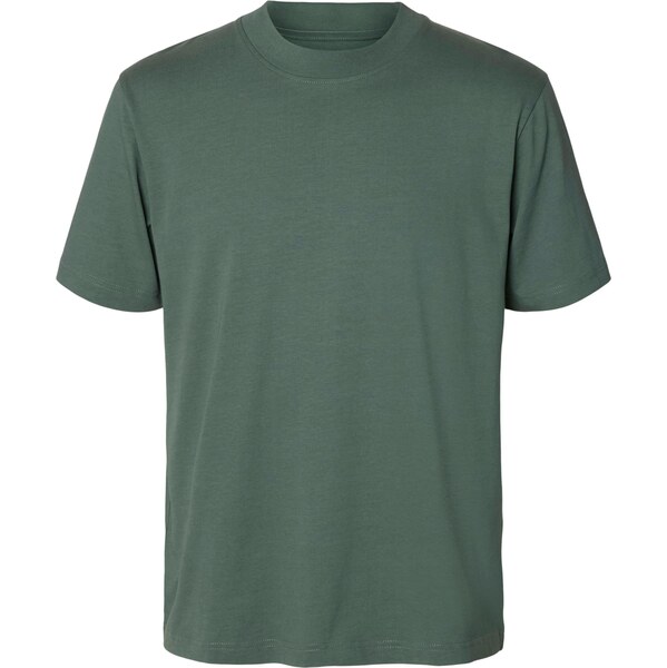 SELECTED Tričko SLHCOLMAN200 jedľová 67015739