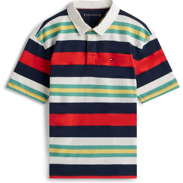 TOMMY HILFIGER Tričko námornícka modrá / mätová / červená / biela 67015827