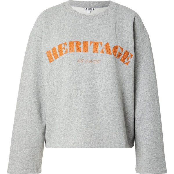 OBJECT Mikina OBJCAYA sivá melírovaná / homárová 67015916