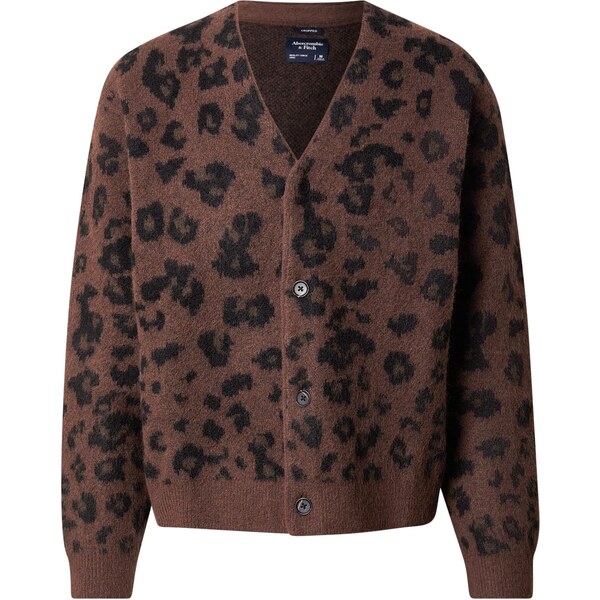 Abercrombie & Fitch Kardigán hnedá / čierna 67016013
