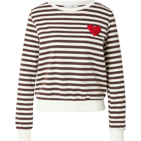 Hailys Mikina Ne44va čokoládová / červená / biela 67016048