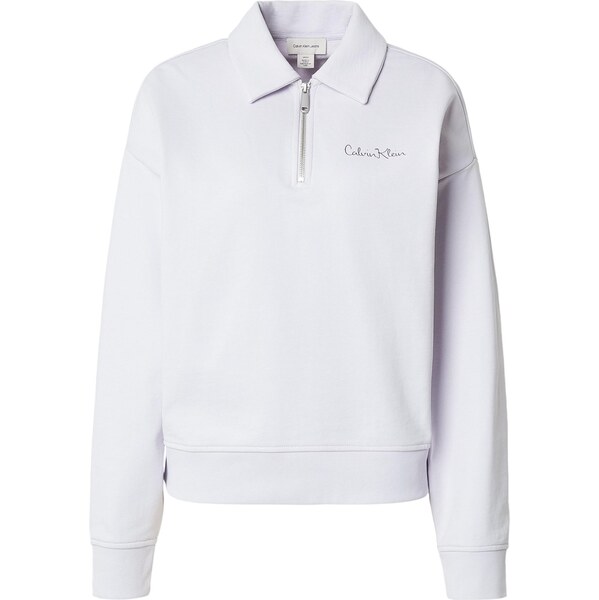 Calvin Klein Jeans Mikina pastelovo fialová / čierna 67016018