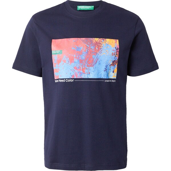 UNITED COLORS OF BENETTON Tričko tmavomodrá / modrosivá / 67016079