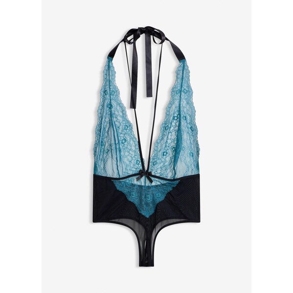 bonprix Body string, s prestrihom, farba čierna 46547429