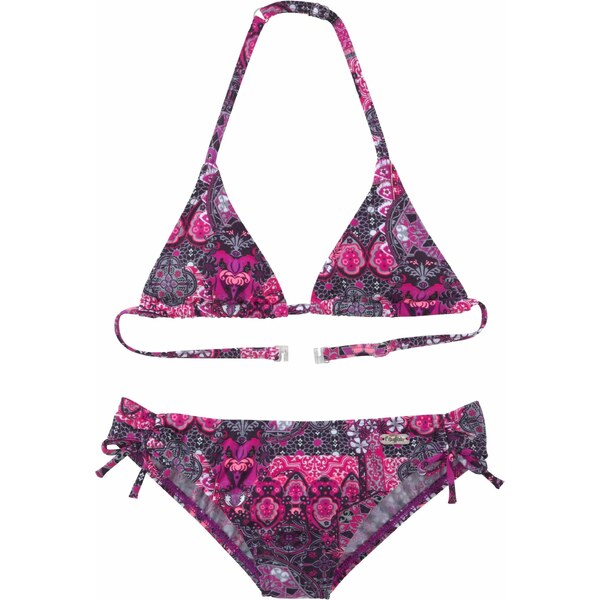 BUFFALO Bikiny antracitová / ružová / čierna 61973863