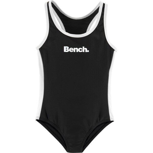 BENCH Jednodielne plavky čierna / biela 54382011