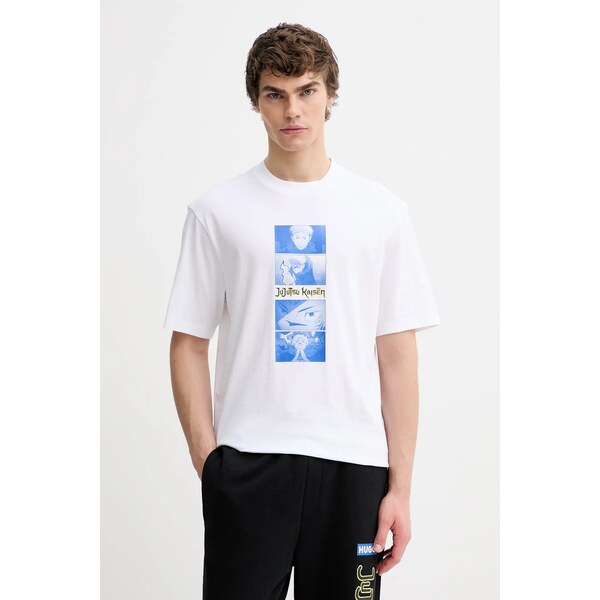 Bavlnené tričko Hugo Blue HUGO x Jujutsu Kaisen 67030205