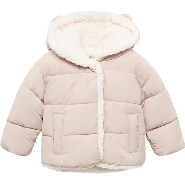 MANGO KIDS Zimná bunda Patrick1 tmavobéžová 65905566