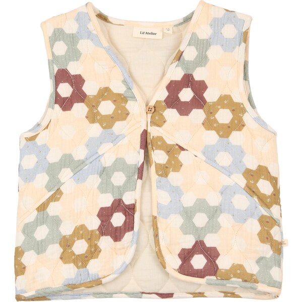 LilAtelier Vesta NMFTALIA béžová / krémová / pastelovo modrá / olivová 67036313