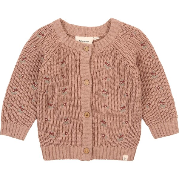 LilAtelier Kardigán NBFEMLEN čokoládová / mokka / nefritová 67036337