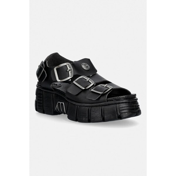 Sandále New Rock VEGAN NEGRO GRUESO, TOWER CASCO NEGRO LAT 67033146