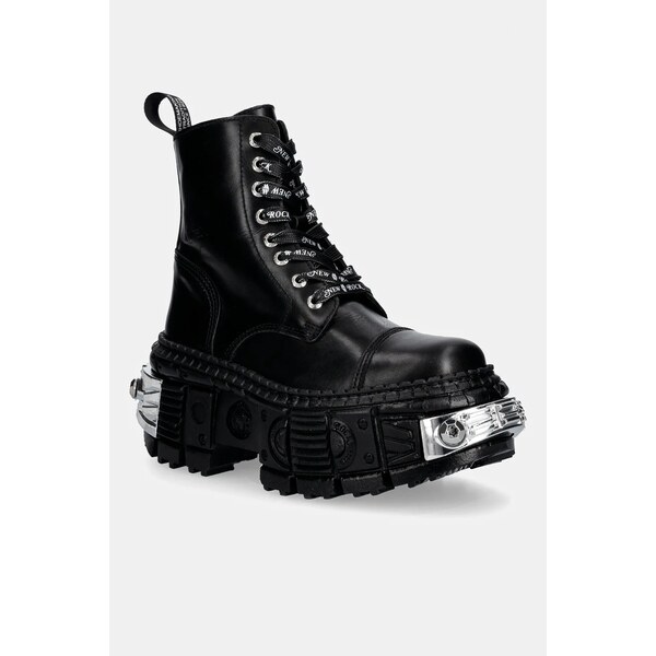 Kožené workery New Rock CRUST NEGRO, TANK CASCO NEGRO POWER * 67033060