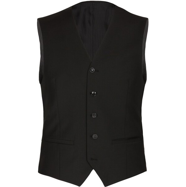 Club of Gents Carlton – čierna obleková pánska vesta 67035190