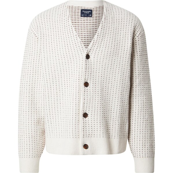 Abercrombie & Fitch Kardigán krémová / tmavobéžová 67036418