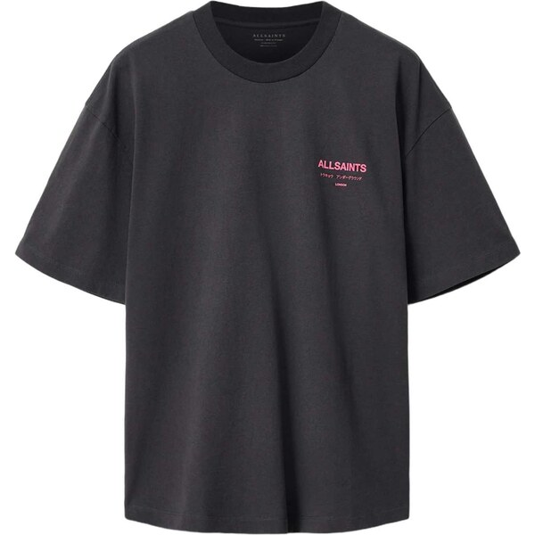 AllSaints Tričko Underground svetloružová / čierna 67036557