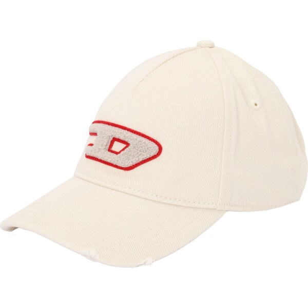DIESEL Čiapka slonová kosť / červená 67036688