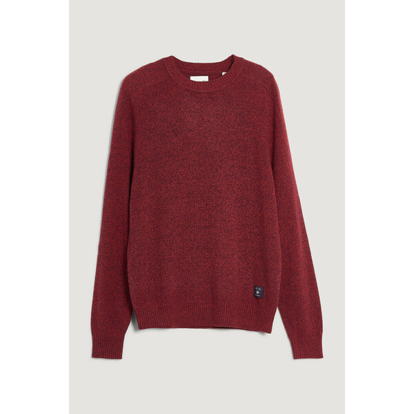 SVETER GANT WOOL BLEND MOULINE C-NECK PLUMPED RED 65201050