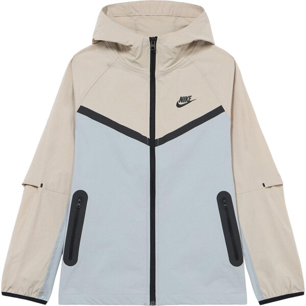 Nike Sportswear Prechodná bunda pastelovo modrá / kamenná / čierna 67039113
