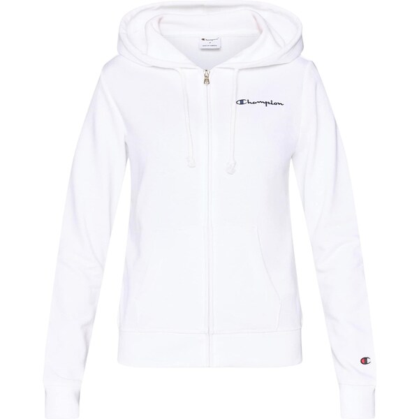 Champion Authentic Athletic Apparel Tepláková bunda čierna / biela 67039217