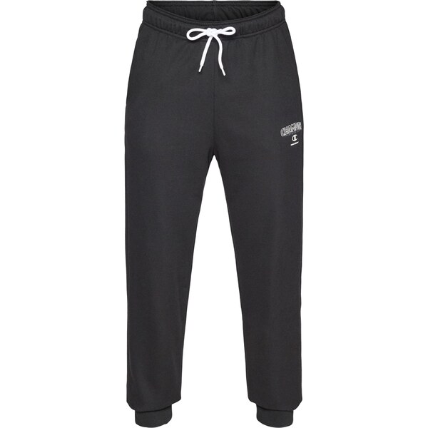 Champion Authentic Athletic Apparel Nohavice Rib Cuff čierna / biela 67039215