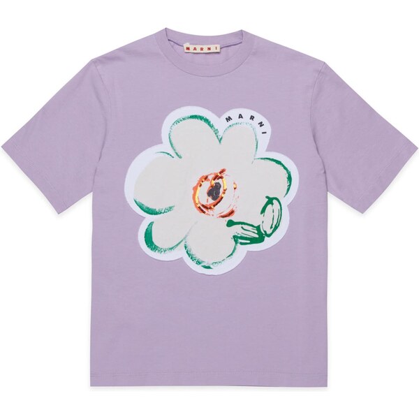 Marni Tričko zelená / orgovánová / oranžová / biela 67039283