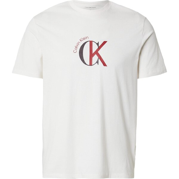 Calvin Klein Jeans Tričko červená / čierna / biela 67039315