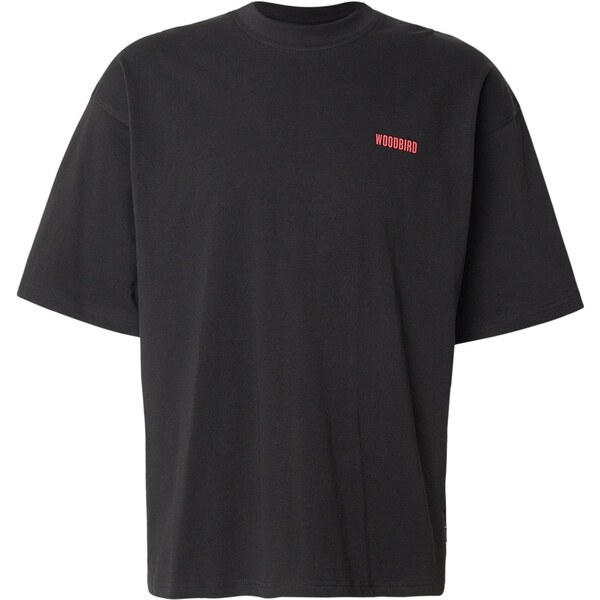 Woodbird Tričko Beam Sushi nebielená / jasne červená / čierna 67039482