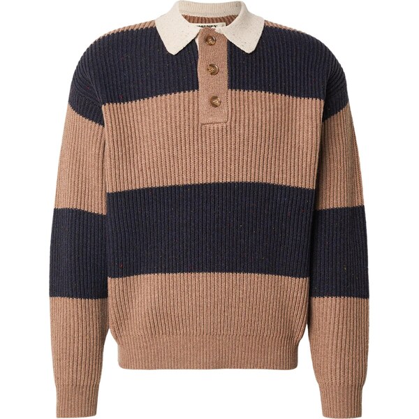 Woodbird Sveter Lotu farba ťavej srsti / svetlobéžová / námornícka 67039484