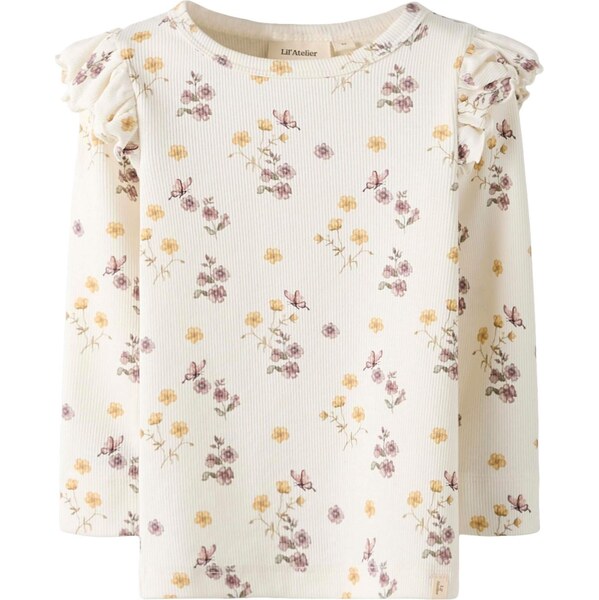 NAME IT Tričko NMFGAVO žltá / svetlofialová / šedobiela 67041101