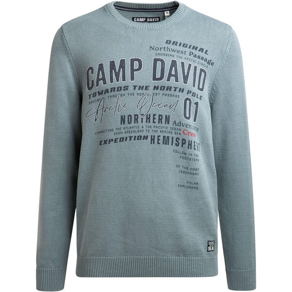 CAMP DAVID Sveter tmavomodrá / mätová / biela 67041104