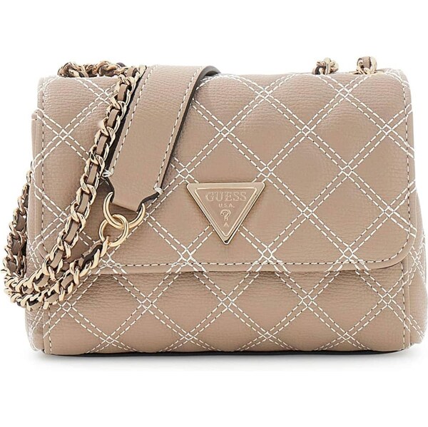 GUESS Taška cez rameno GIULLY II béžová / biela 67041128