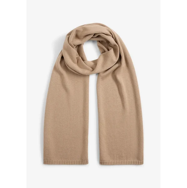 bonprix Jemne pletený šál s merino vlnou, farba béžová 65491167