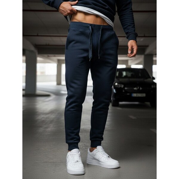 Dstreet Granátové tepláky v jednoduchom prevedení 61787827