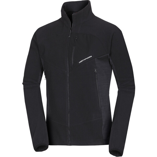 Northfinder Pánsky flísový multišportový aktívny sveter JEDRZEJ čierna 67058934