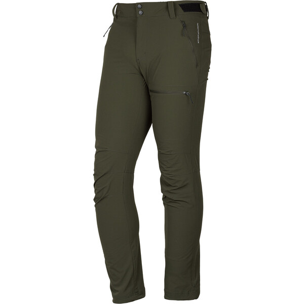 Northfinder Pánske pohodlné travel nohavice LESLAW zlená 67059009