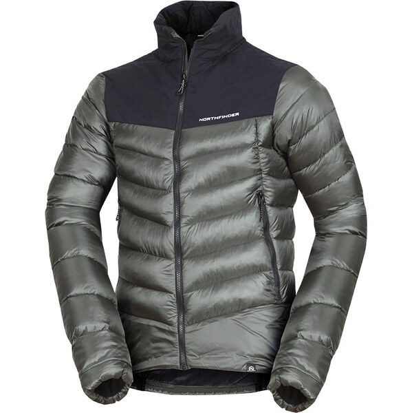 Northfinder Pánska zateplená outdoorová bunda BERTRAM zlená 67059017