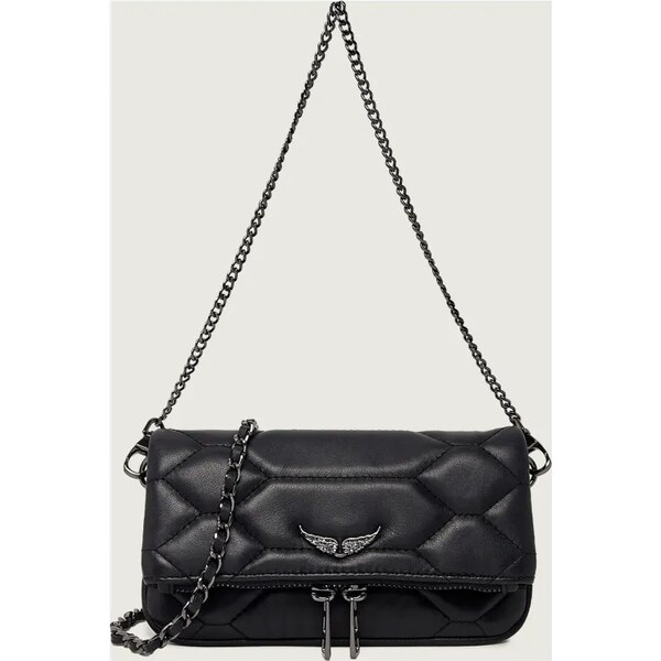 Zadig&Voltaire Kožená kabelka na rameno ROCK NANO XL 67060841