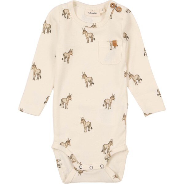 LilAtelier Body NBMLAYO hnedá / čierna / biela 67078016