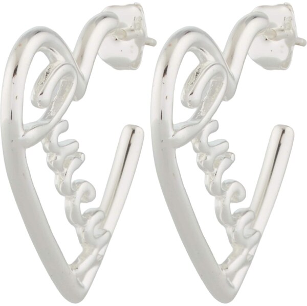 Juicy Couture Náušnice HEART strieborná 67078229