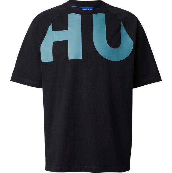 HUGO Tričko jedľová / čierna 67078234